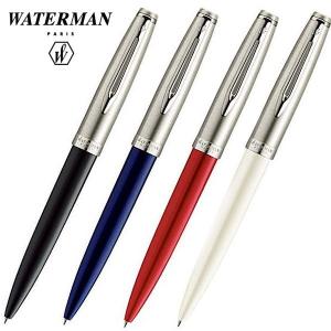 WATERMAN ウォーターマン ボールペン エンブレム エッセンシャル 油性ボールペン ブラック ブルー レッド アイボリー｜zennsannnet