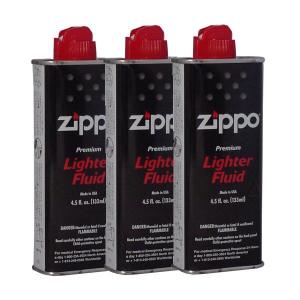 zippo ジッポー 純正オイル 小缶 133ml 3本セット