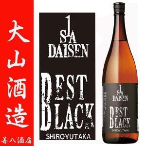 伊佐大泉 BEST BLACK SHIROYUTAKA 25度 1800ml 大山酒造 芋焼酎 シロユタカ 黒麹 ベスト ブラック いさだいせん｜zenpachi-saketen