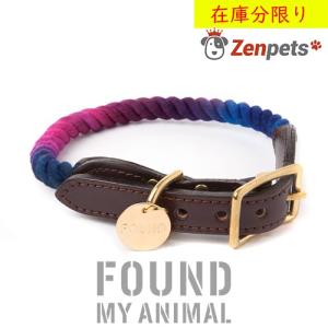 首輪 カラー 犬用 Found My Animal ファウンド マイ アニマル / ロープ＆レザー ダーク・マルチ 海外直輸入 ブランド / 小型犬 中型犬 大型犬