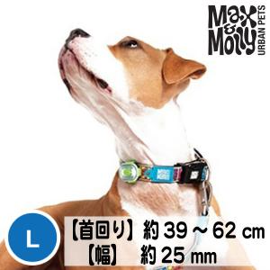 デジタル迷子札付き 犬用 首輪 Max&amp;Molly オリジナルギア コミック Lサイズ 中型犬 大型犬
