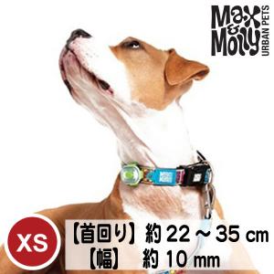 デジタル迷子札付き 犬用 首輪 Max&amp;Molly オリジナルギア コミック XSサイズ 超小型犬 小型犬