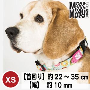 デジタル迷子札付き 犬用 首輪 Max&amp;Molly オリジナルギア ドーナツ XSサイズ 超小型犬 小型犬