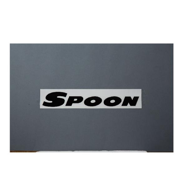 SPOON チームステッカー、ブラック ALL-90000-B01 【300mm】