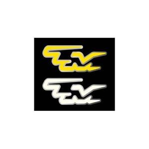 【メーカー直送品】ミノルインターナショナル TM SQUARE TMロゴ ステッカー/銀艶箔+イエロ...