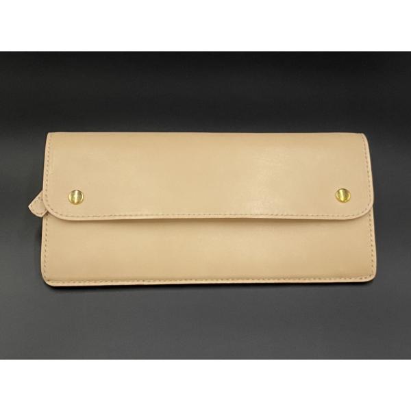 クラッチサイズロングウォレット：ヌメ革