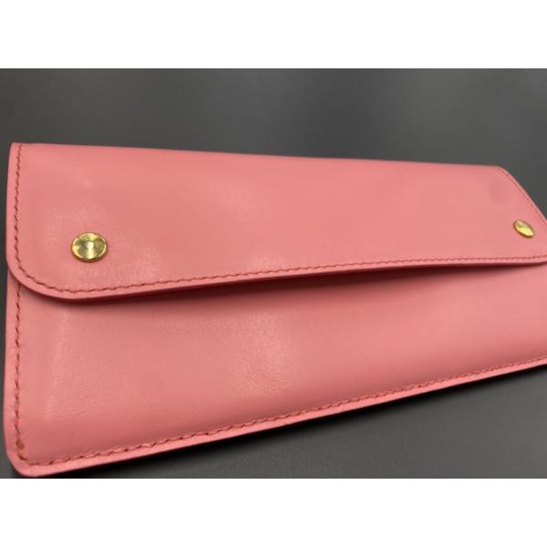 クラッチサイズロングウォレット：ピンク
