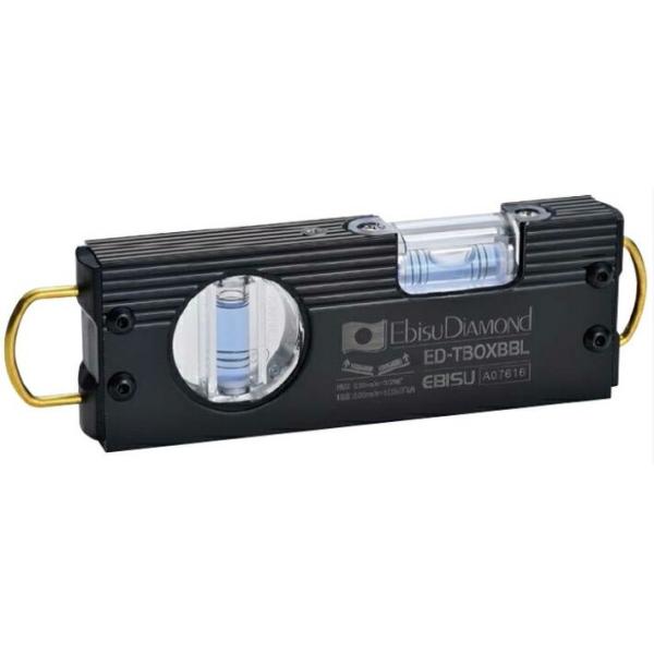 エビス 鳶・ボックスレベル ED-TBOXBBL 足場組立用 水平器 本体：黒 気泡管：青【EBIS...