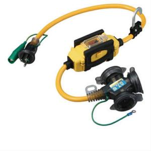 HATAYA 漏電遮断器付き 延長コード 0.7m電線仕様 (防雨型) BFX-013KC