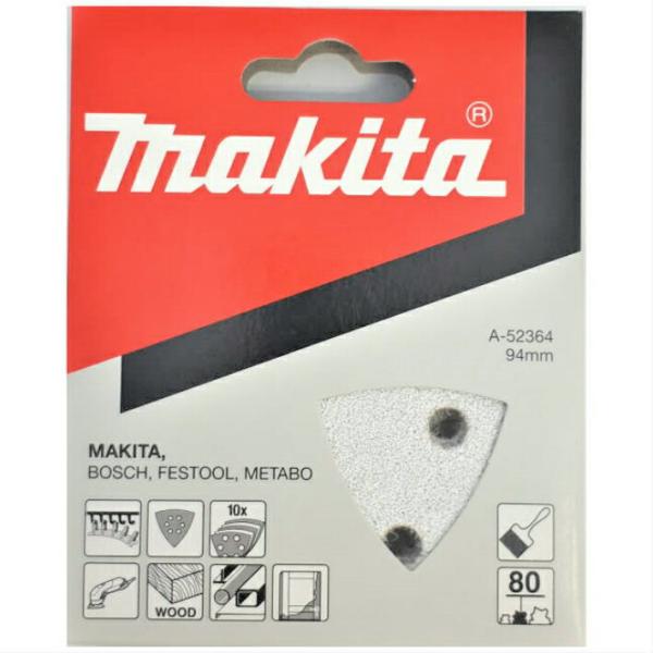 マキタ マジック サンディングペーパー 10枚入 塗装はがし #80(粗仕上) 三角 A-52364...