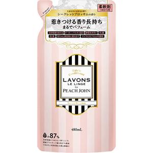 ラボン for PEACH JOHN シークレットブロッサムの香り 柔軟剤 詰め替え 480ml｜zenzai