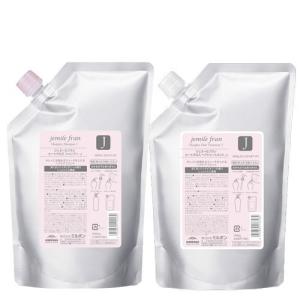 【セット】 ミルボン MILBON ジェミールフラン ヒートグロス シャンプー J 1000mL + トリートメント J 1000g 【詰め替え｜zenzai