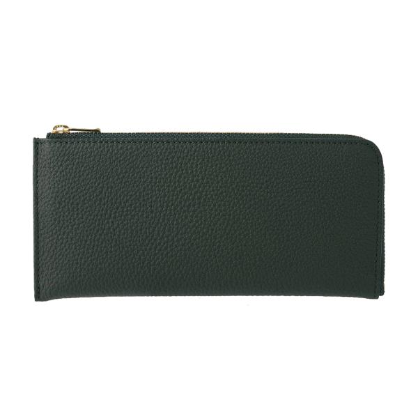 ドイツシュリンク 薄くて軽い L字ファスナー 長財布 グリーン ※ダークグリーン（型番1028）