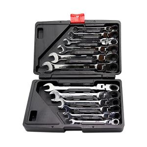 12本セット　ラチェットレンチ　180°　8〜19mm　�