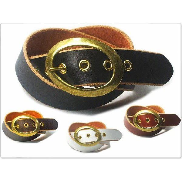 オーバルバックルアイレットホールベルト