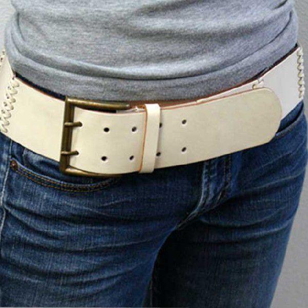 ワンオンワンセレクト レザーワイドベルト