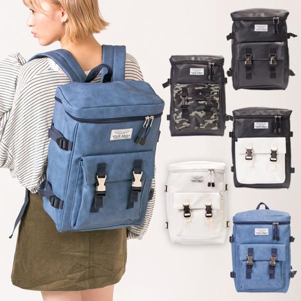 リュックサック バックパック デイパック ユアアウェイ YOUR AWAY スクエアダブルベルトリュ...