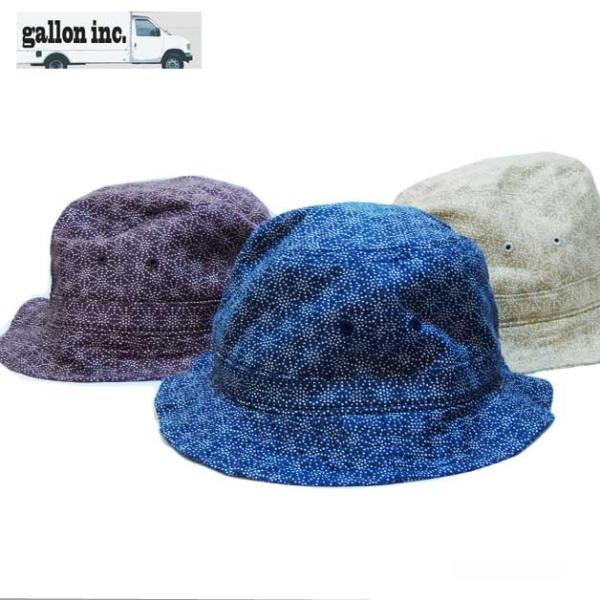 ハット 帽子 ガロン ドビーイン伝柄コットンハット 日本製