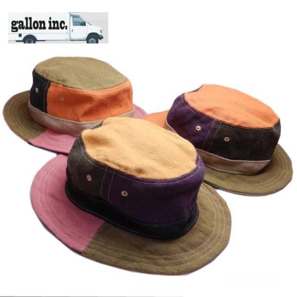 ハット 帽子 ガロン 厚手のキャンバスマルチカラーワークハット 日本製