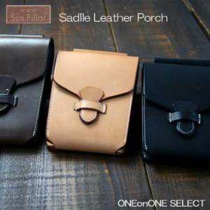 ウエストポーチ/革/本革/ガロン/サンピラー/Sun．Pillar/サドルレザーポーチ/ウエストバッ...