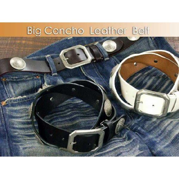 ベルト メンズ カジュアルコンチョベルトThirteen ウェスタンベルト スタッズベルト