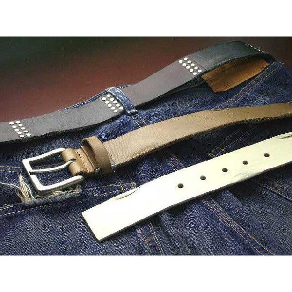 ベルト メンズ カジュアルスタッズ&amp;パネルべルト