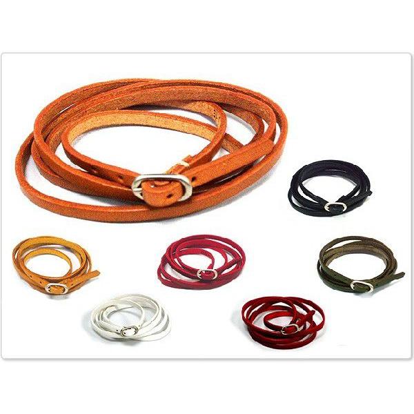 レザーアクセサリー ブレスレットストリングオイルレザーブレス