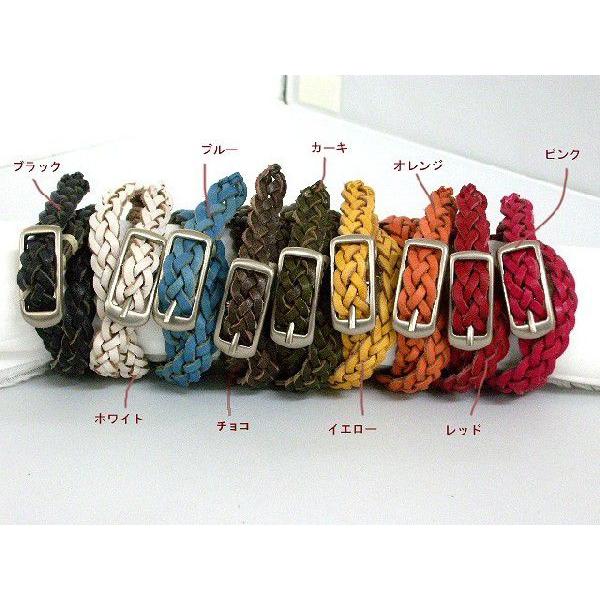 レザーアクセサリー革製品メッシュ二重巻きレザー革 ブレスレット