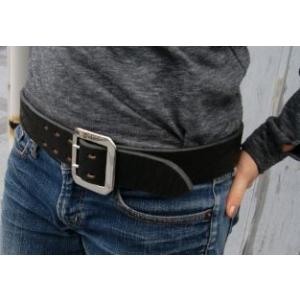 ベルト レディース メンズ 二つ穴ベルト 通販 カジュアルONEonONE GENUINEショルダー...