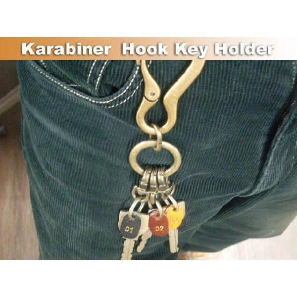 ワンオンワンオリジナルカナビナフックアンティーク調キーホルダーキーホルダー 通販革製品 革小物日本製