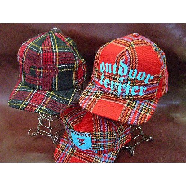 キャップ 帽子 OUT DOOR TERRIER チェックキャップ帽子 メンズ帽子 レディース帽子 ...