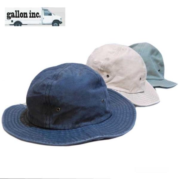 ハット 帽子 ガロン コットンシ−ティングネイビーハット 日本製