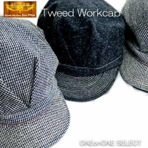 ガロン サンピラーツイードワークキャップタック付 日本製