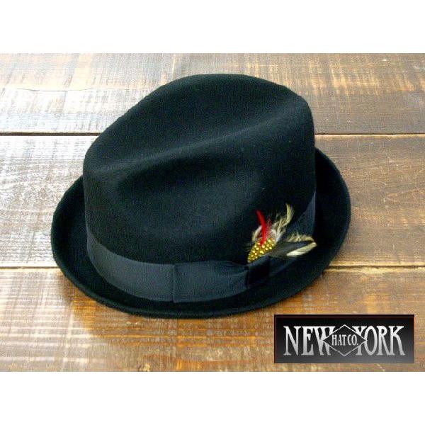 ニューヨークハットNEWYORKHATウールフエルト中折れハットslimAW帽子 メンズ帽子 レディ...