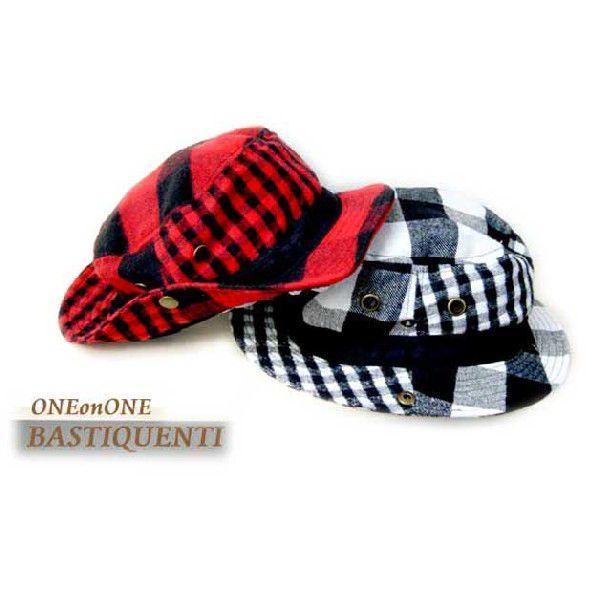 ワンオンワンセレクト BASTIQUENTI ネルブロックチェックハット AW