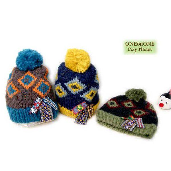 ワンオンワンセレクトキッズチロリアンニットキャップ AW