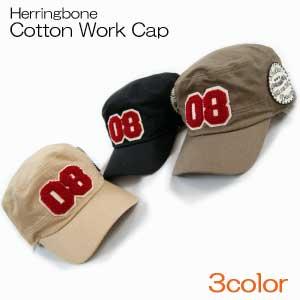 aygroomヘリンボーンコットンワークキャップ