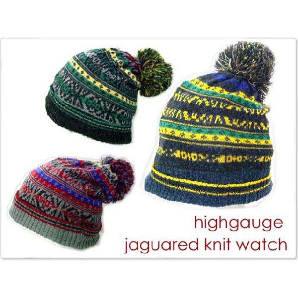 ハイゲージジャガードニット帽帽子 メンズ帽子 レディース帽子 ハット キャップ ニット帽 通販