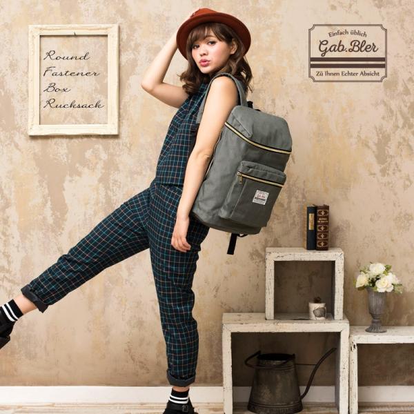 リュックサック デイバッグ バックパック ギャブラー GB014 ラウンドファスナーボックスリュック...