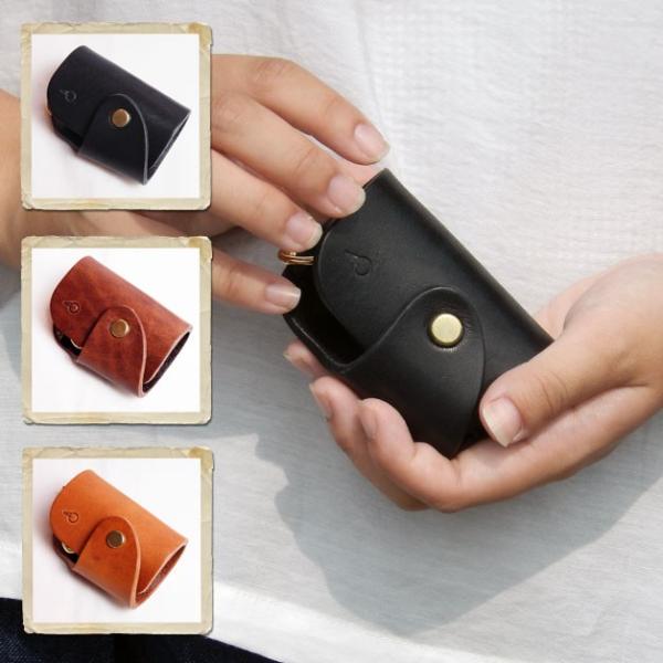 キーケース キーホルダー 革 hecho a mano ヘチョアマーノスマートキーも収納可能なキーケ...