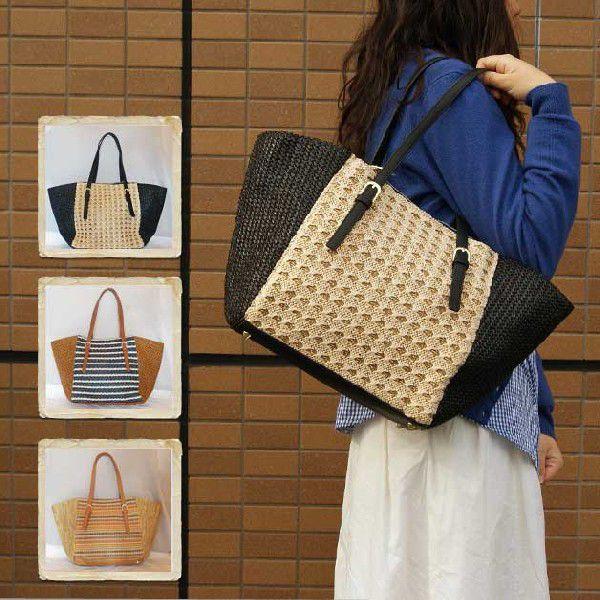 カジュアル セレクションカジュアルセレクション バイカラートートかごバッグ