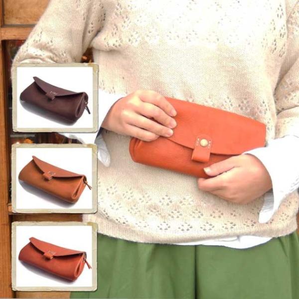 リアン どんぐりレザーフラップウォレット 日本製