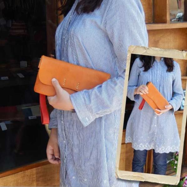 リアン ボーノミニクラッチバッグ栃木レザー 日本製