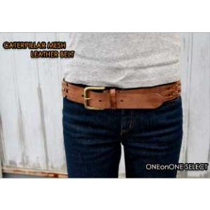 ベルト レディース 通販 カジュアルキャタピラーメッシュベルト