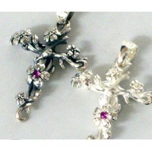 レディース メンズ ペンダント ペンダントトップ 925 スターリングシルバーチェリー&amp;ジルコニアシ...