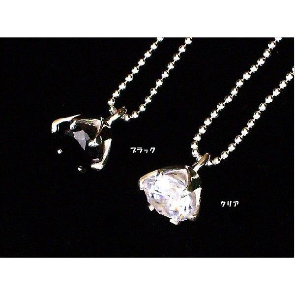 ネックレス シルバー９２５スターリングシルバーたて爪トップペンダント