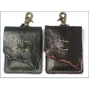 ダブル焦がしレザー携帯灰皿ipod nano入れとしても使えちゃう