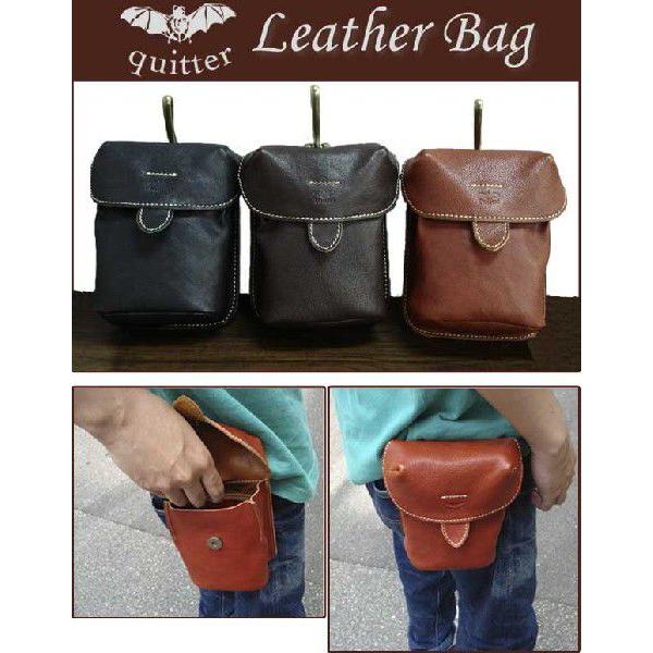 ウエストバッグ 革 ナチュラルレザー クイッター レザータンク・ウエストバッグ日本製