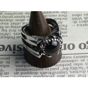 シルバー 925 スターリングシルバー CRUEL ONYX シルバーリング訳あり・・・ギャランティ...