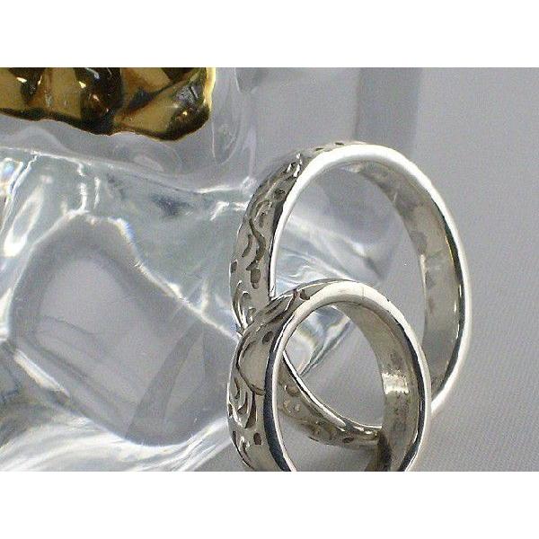 リング 指輪 ペアリング 通販 二人の心と時間をつなぐペアリング 花がモチーフになった柄が刻まれてい...